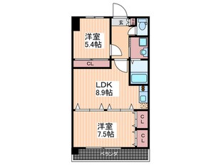 ラ・フォ－レ十日市の物件間取画像